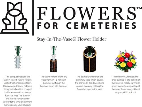 Sympathy Silks Artificial Sunflower Cemetery Flowers 1