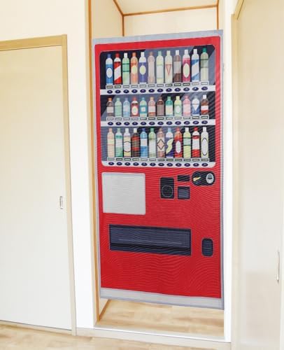 Noren Japanese Doorway Curtain with Vending Machine Print