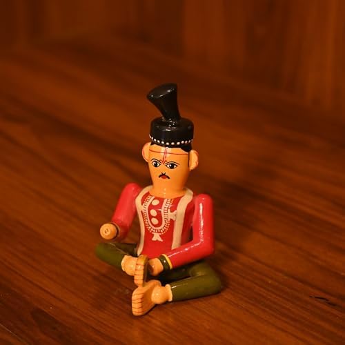 LOVENSPIRE Kondapalli Groom Wooden Decor Showpiece
