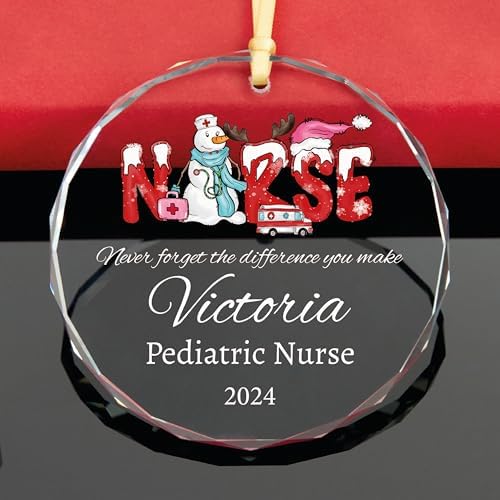 Personalized Nurse Christmas Ornament for Healthcare Workers