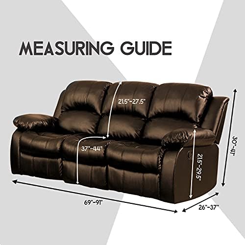 ULTICOR Velvet 8-Piece Recliner Sofa Cover Set