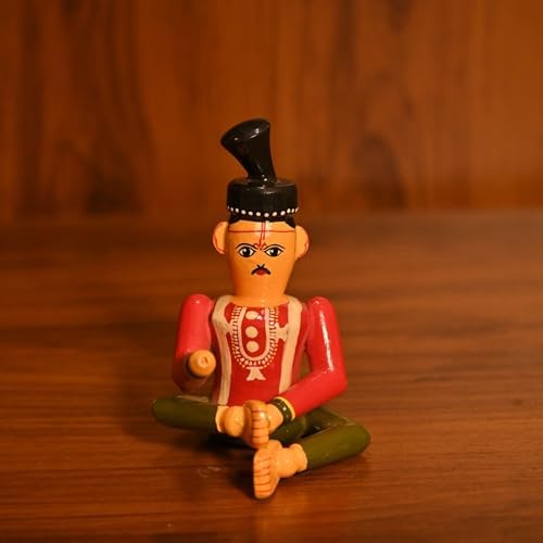 LOVENSPIRE Kondapalli Groom Wooden Decor Showpiece