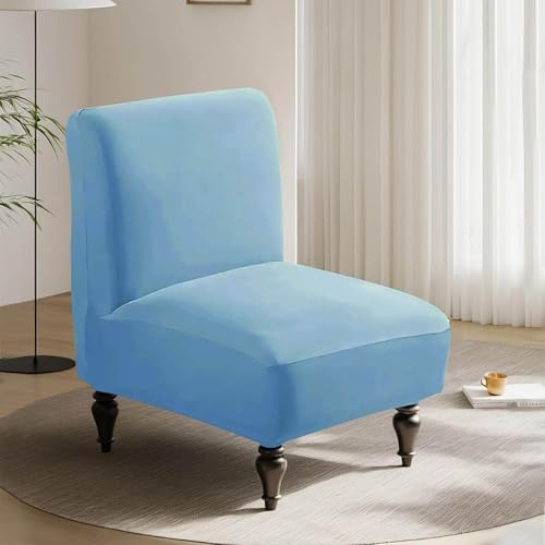 GUYIRT Accent Chair Covers Without Arms Waterproof Set of 2 Khaki