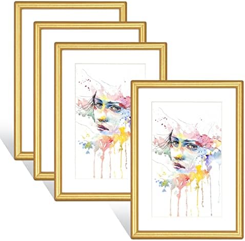 Black Classic Picture Frame 5x7 No Mat for Wall or Desk