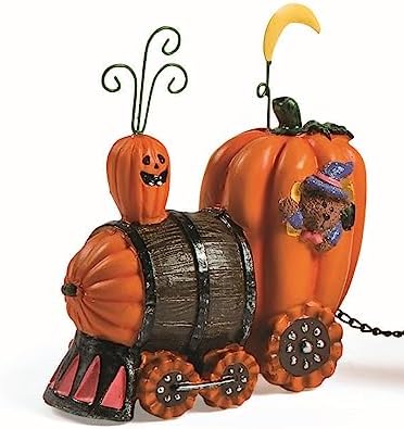 Pumpkin Express Train Halloween Decor Figurines