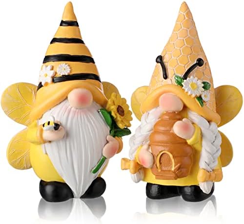 Chunful 2 Pcs Bee Gnome Coffee Bar Decor