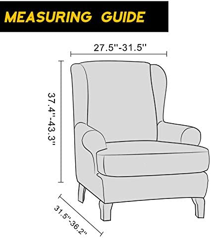 Granbest Premium Water Repellent Wingback Chair Cover 2-Piece