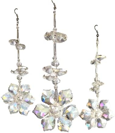 Crystal Decor Iridescent Flower Suncatcher