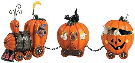 Pumpkin Express Train Halloween Decor Figurines