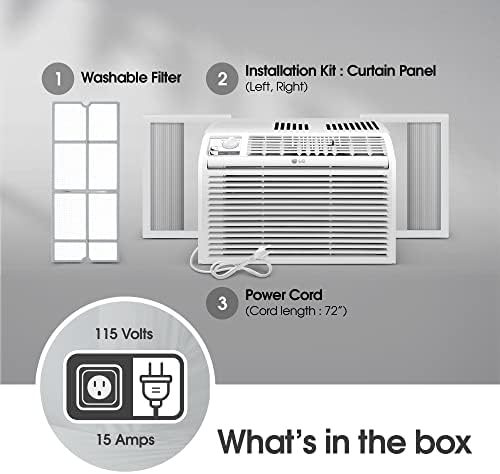LG 5000 BTU Window Air Conditioner for Small Room