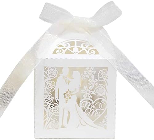 EUBUY 50Pcs Set Hollow Wedding Favor Boxes