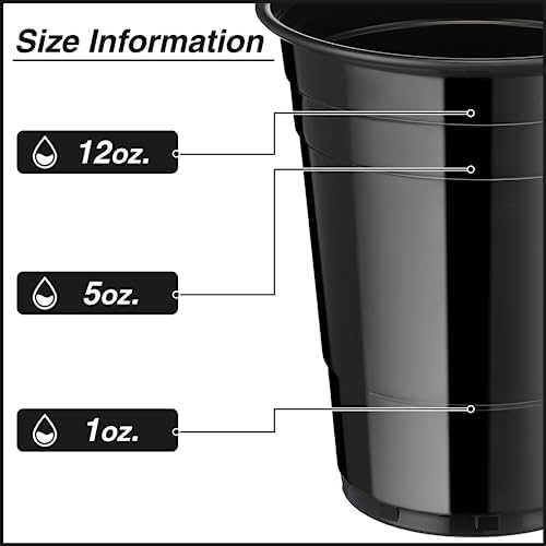 Lounsweer 100 Pack 16 oz Plastic Cups for Parties 1