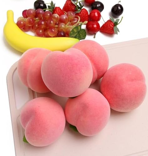 Caihao 9PCS Artificial Pink Peach Fruit Decor 1