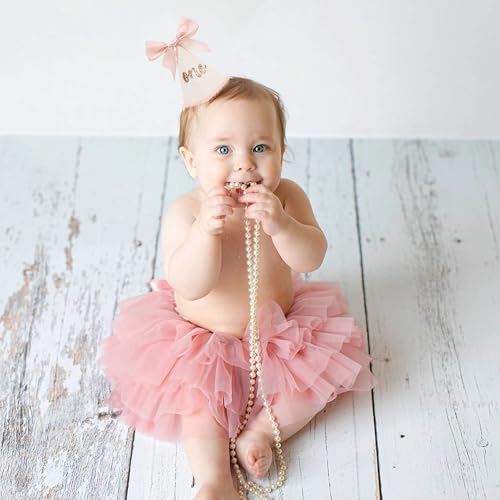 Birthday Decorations Glitter Number Cone Hat Bow Party Accessory