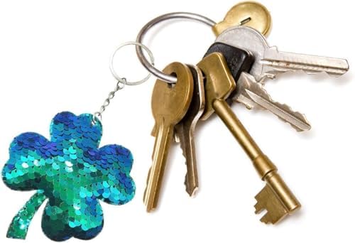 GuassLee Flip Sequin Keychain Set for Kids Party Favors