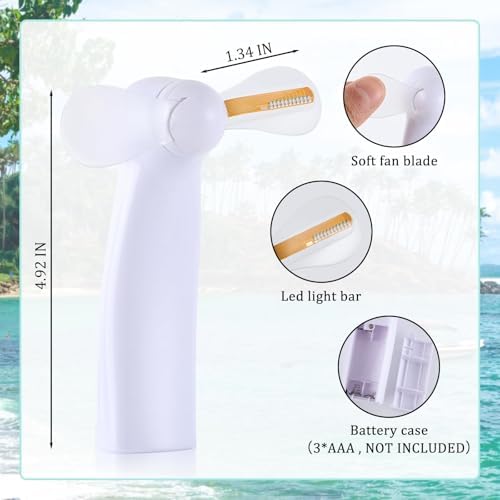 96 Pcs Mini LED Handheld Fans Bulk for Summer Parties