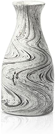 AeraVida White and Black Stain Mango Tree Wood Vase Set