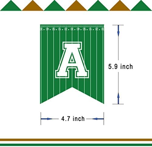 Football Birthday Banner - Happy Bday Party Decoration