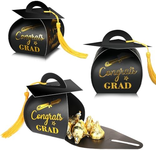 ISKYBOB 40Pcs Graduation Gift Boxes with Tassels
