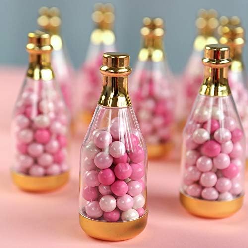 Kate Aspen Metallic Champagne Bottle Container Set of 12 1