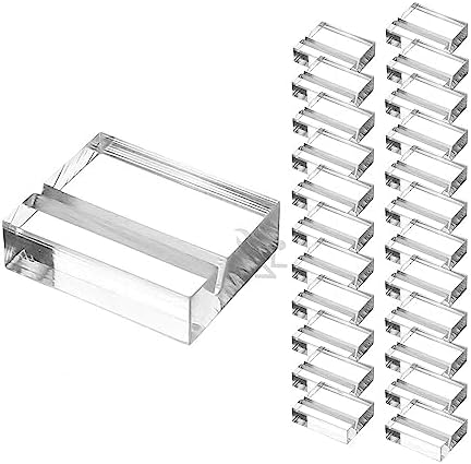OnFireGuy 24pcs Acrylic Place Card Holders Display Stands