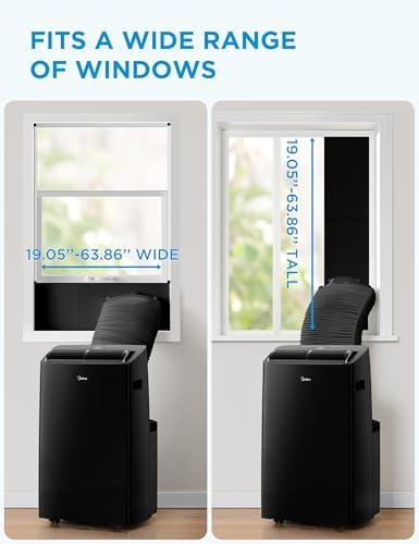 Midea Duo 14000 BTU High Efficiency Inverter Portable AC with Alexa Compatibility