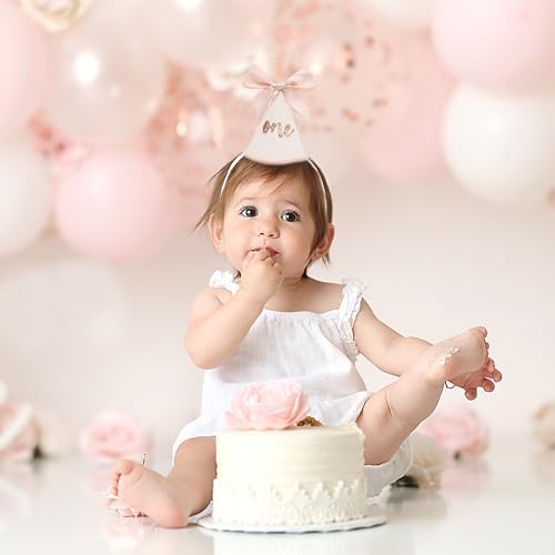 Birthday Decorations Glitter Number Cone Hat Bow Party Accessory