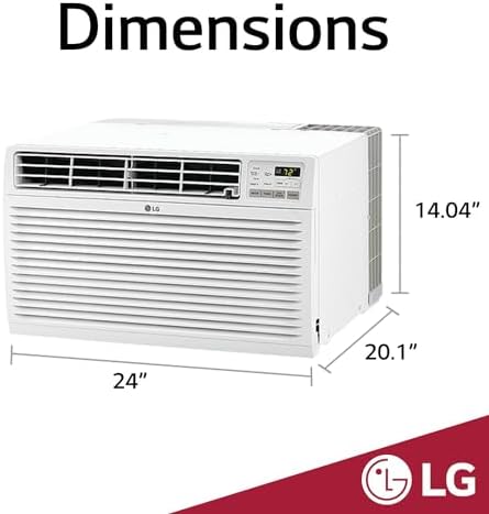 LG 7800 BTU Wall Mounted AC Unit with Remote