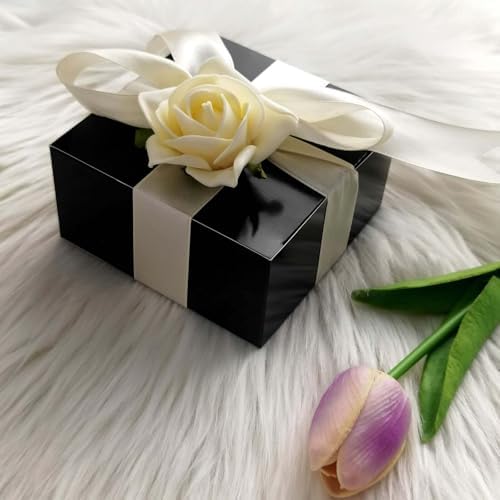 Efavormart 100pcs 4x4x2 Black Cake Box for Party Favors