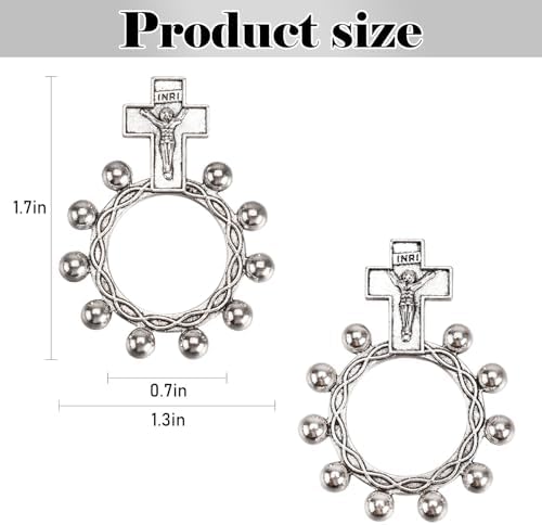 Finger Rosary Ring Pack of 24 for Baptism Favors