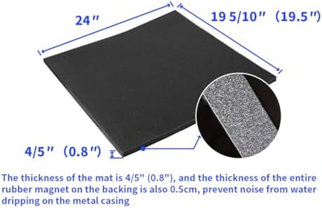 Goodhoily Magnetic AC Drip Cover Black 24x195 45 Inch