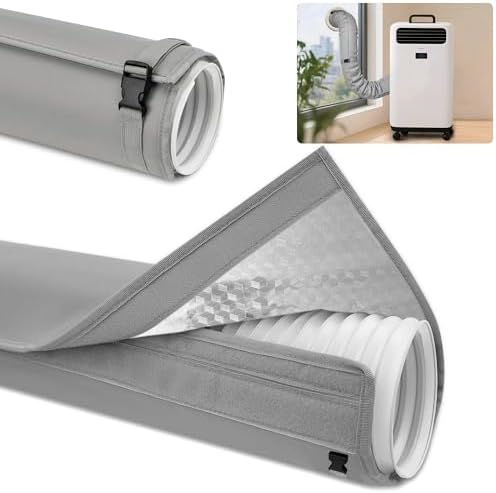 LUCKIPLUS Portable AC Hose Insulation Sleeve 3-Layer