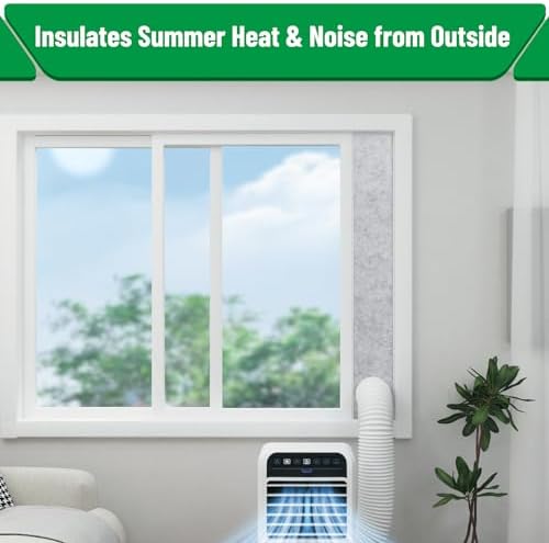 Forestchill Adjustable Window Vent Kit with Insulation Foam Panels