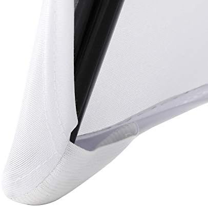 Peomeise Stretch Spandex Dining Chair Covers 12pcs White