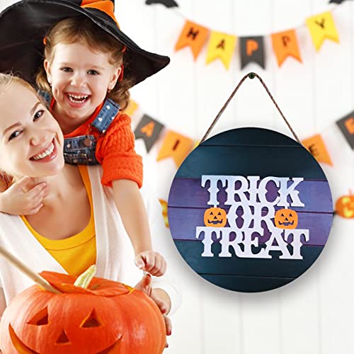 Halloween Wooden Door Hanging Sign 12 Inch Decor