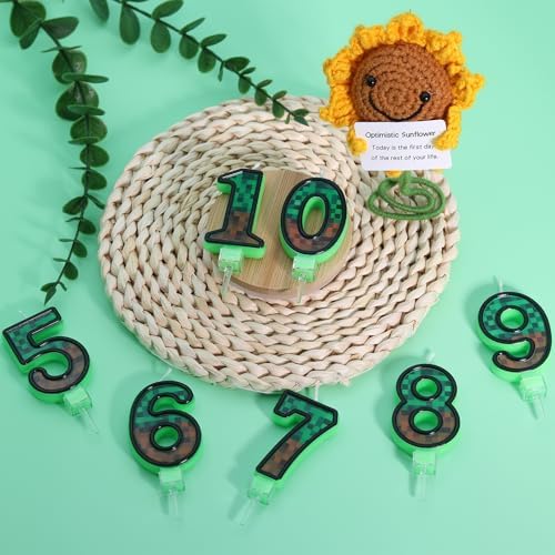 TNT Themed Birthday Candles Number 8 for Kids