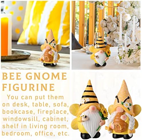 Chunful 2 Pcs Bee Gnome Coffee Bar Decor