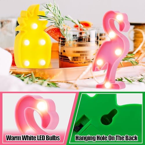 Hawaiian Party Decorations Lights with 4 Shapes