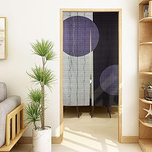 LIGICKY Japanese Noren Door Curtain with Circle Pattern