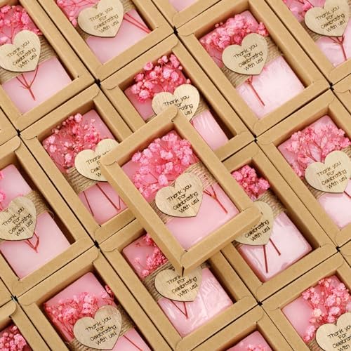 Demissle 30 Pcs Handmade Scented Soap Wedding Favors