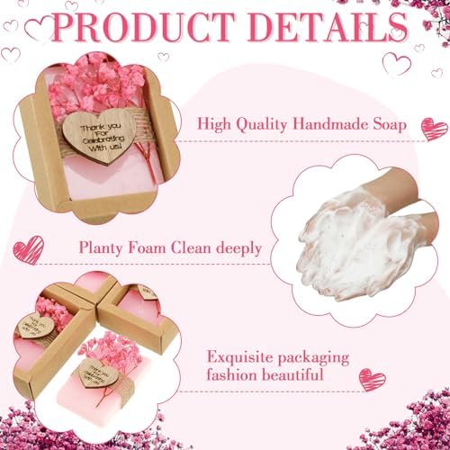Demissle 30 Pcs Handmade Scented Soap Wedding Favors