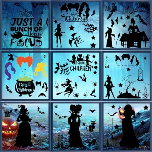 99PCS Hocus Pocus Decorations Halloween Window Stickers
