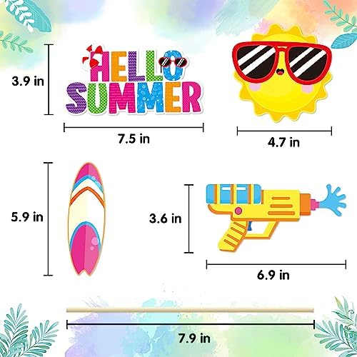 Summer Pool Beach Photo Booth Props 30 Pack