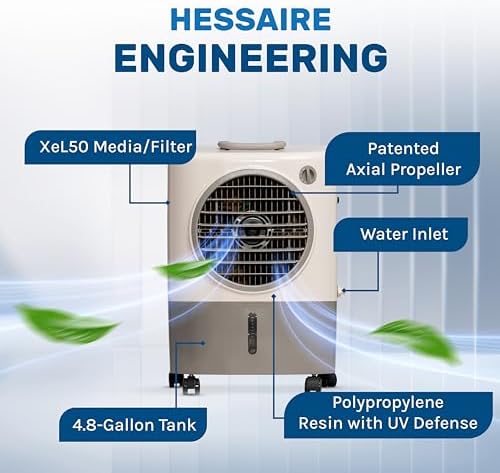 Hessaire Portable Evaporative Air Cooler 1300 CFM