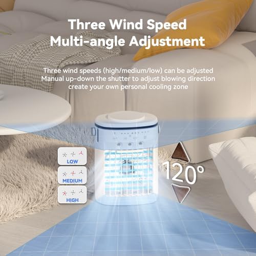 Portable Air Conditioner with 4 in 1 Functionality and Remote Control