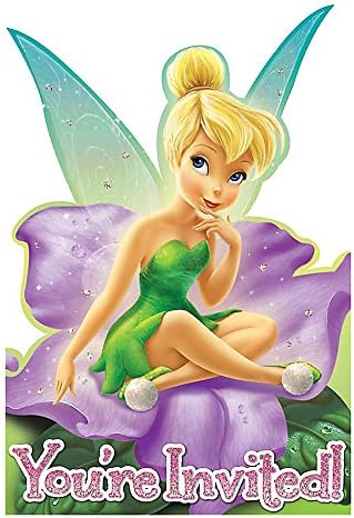 American Greetings Disney Fairies Tinkerbell Party Invitation 8 Count