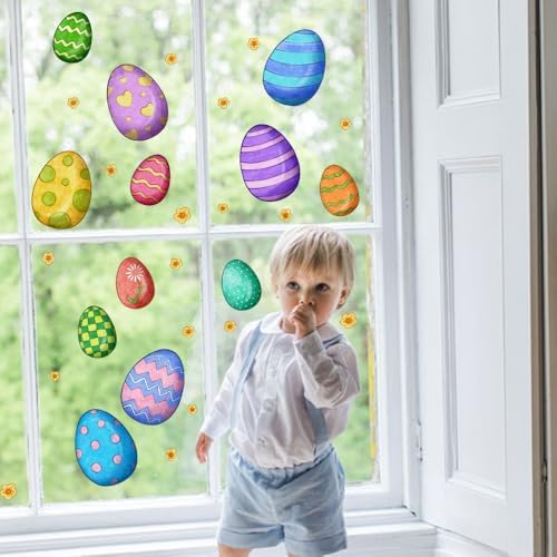 Ivenf Holiday Window Clings Set 9 Sheets