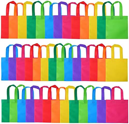 Elcoho 40 Piece Non-Woven Tote Bags with Handles