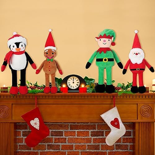 Poen 6 Pcs 16 Inch Christmas Plush Ornaments Set