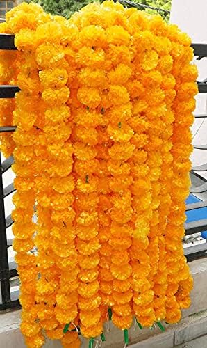DIYANA IMPEX 5 Feet Marigold Garland Decor